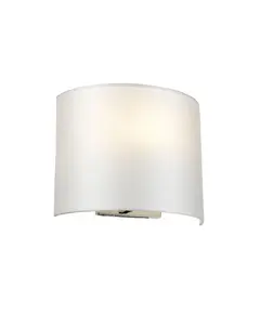 Аплик Cooper 1xE27 Medium Curved Back Plate Polished Chrome Designer's Lightbox DL-COOPER-M-IV-PC | Osvetlenieto.bg