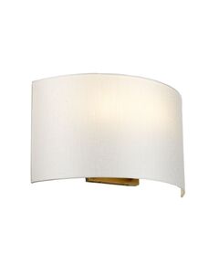 Аплик Cooper 2xE27 Large Curved Back Plate Aged Brass Designer's Lightbox DL-COOPER-L-IV-AB | Osvetlenieto.bg