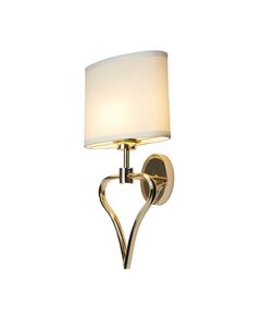 Аплик Falmouth 2 Light French Gold White Shade Elstead Lighting BATH-FALMOUTH-FG | Osvetlenieto.bg