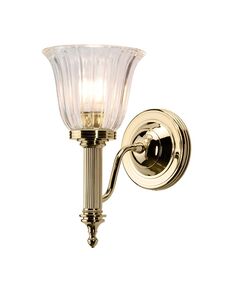 Аплик за баня Carroll 1xG9 Polished Brass Elstead Lighting BATH-CARROLL1-PB | Osvetlenieto.bg