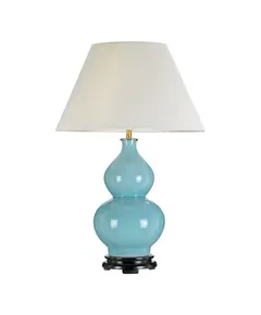 Настолна лампа Harbin Gourd 1xE27 Tall Empire Duck Egg Blue Designer's Lightbox DL-HARBIN-TL-DEB | Osvetlenieto.bg
