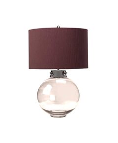 Настолна лампа Kara 1xE27 Smoke Polished Nickel and Smoke Glass Elstead Lighting DL-KARA-TL-SMOKE | Osvetlenieto.bg