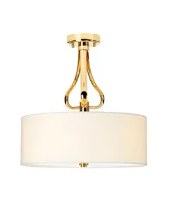 Плафон Falmouth 3xG9 French Gold White Shade Elstead Lighting BATH-FALMOUTH-SF-FG | Osvetlenieto.bg