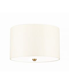 Плафон Fletcher14" 3xE27 Aged Brass Ivory Shade Designer's Lightbox DL-FLETCHER14-3LT-IV-AB | Osvetlenieto.bg