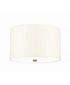 Плафон Fletcher14" 3xE27 Aged Brass Ivory Shade Designer's Lightbox DL-FLETCHER14-3LT-IV-AB | Osvetlenieto.bg