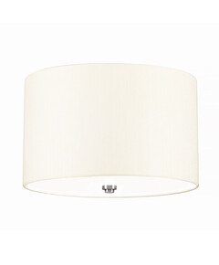 Плафон Fletcher14" 3xE27 Polished Chrome Ivory Shade Designer's Lightbox DL-FLETCHER14-3LT-IV-PC | Osvetlenieto.bg