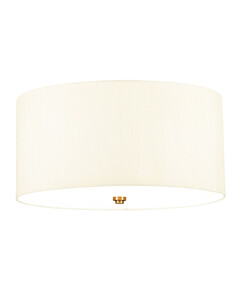 Плафон Fletcher18" 3xE27 Aged Brass Ivory Shade Designer's Lightbox DL-FLETCHER18-3LT-IV-AB | Osvetlenieto.bg