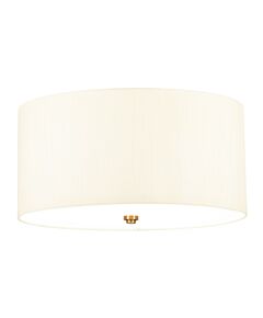 Плафон Fletcher18" 3xE27 Aged Brass Ivory Shade Designer's Lightbox DL-FLETCHER18-3LT-IV-AB | Osvetlenieto.bg