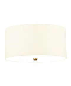 Плафон Fletcher18" 3xE27 Aged Brass Ivory Shade Designer's Lightbox DL-FLETCHER18-3LT-IV-AB | Osvetlenieto.bg