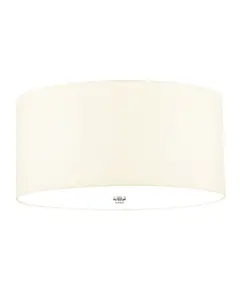 Плафон Fletcher18" 3xE27 Polished Chrome Ivory Shade Designer's Lightbox DL-FLETCHER18-3LT-IV-PC | Osvetlenieto.bg