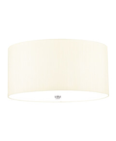 Плафон Fletcher18" 3xE27 Polished Chrome Ivory Shade Designer's Lightbox DL-FLETCHER18-3LT-IV-PC | Osvetlenieto.bg