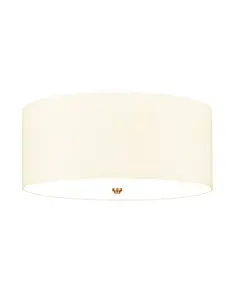 Плафон Fletcher22" 5xE27 Aged Brass Ivory Shade Designer's Lightbox DL-FLETCHER22-5LT-IV-AB | Osvetlenieto.bg
