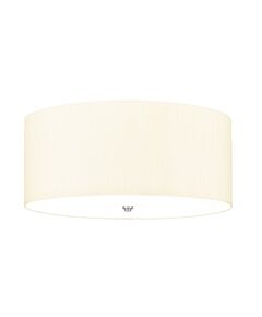 Плафон Fletcher22" 5xE27 Polished Chrome Ivory Shade Designer's Lightbox DL-FLETCHER22-5LT-IV-PC | Osvetlenieto.bg