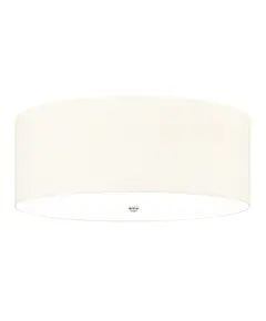 Плафон Fletcher26" 5xE27 Polished Chrome Ivory Shade Designer's Lightbox DL-FLETCHER26-5LT-IV-PC | Osvetlenieto.bg