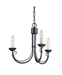 Полилей Chartwell 3xE14 Black Elstead Lighting CH3-BLACK | Osvetlenieto.bg