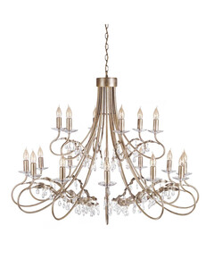 Полилей Christina 18xE14 Silver Gold Patina Elstead Lighting CRT18-SIL-GOLD | Osvetlenieto.bg