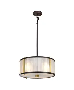 Полилей Corona 3xE27 Museum Bronze Dark Brown Painted Aged Brass Elstead Lighting DL-CORONA-3P-BAB | Osvetlenieto.bg