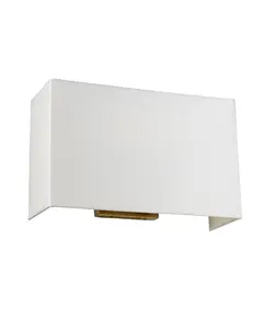 Аплик Riley 2xE27 Large Rectangular Aged Brass Back Plate Designer's Lightbox DL-RILEY-L-IV-AB | Osvetlenieto.bg