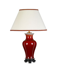 Настолна лампа Majin 1xE27 Tall Empire Shade Oxblood Designer's Lightbox DL-MAJIN-TL-OXB | Osvetlenieto.bg