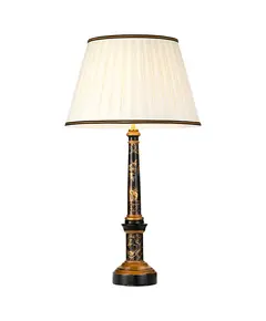 Настолна лампа Strasbourg 1xE27 Tall Empire Shade Black and GoldDesigner's Lightbox DL-STRASBOURG-TL | Osvetlenieto.bg