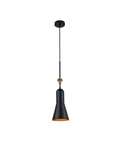 Пендел Etoile 1xE27 Medium Matte Black and Gold Leaf Elstead Lighting ETOILE-P-M-MB | Osvetlenieto.bg