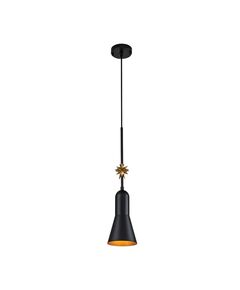 Пендел Etoile 1xE27 Small Matte Black and Gold Leaf Elstead Lighting ETOILE-P-S-MB | Osvetlenieto.bg