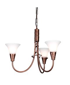 Полилей Emily 3xE14 Copper Patina Elstead Lighting EM3-COPPER | Osvetlenieto.bg