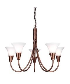 Полилей Emily 5xE14 Copper Patina Elstead Lighting EM5-COPPER | Osvetlenieto.bg