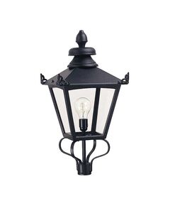 Градински стълб Grampian 1xE27 Lamp Head Only Black Elstead Lighting GL1-BLACK | Osvetlenieto.bg