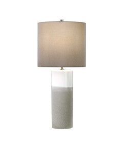 Настолна лампа Fulwell 1xE27 White Gloss and Matt Grey Dark Grey Shade Elstead Lighting FULWELL-TL | Osvetlenieto.bg