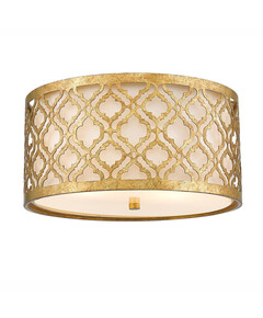 Плафон Arabella 2xE27 Gilded Nola Distressed Gold Ivory Shade Gilded Nola GN-ARABELLA-F | Osvetlenieto.bg