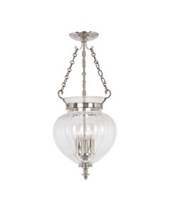 Полилей Finsbury Park 3xE14 Medium Polished Nickel Elstead Lighting FP-P-M-POL-NCKL | Osvetlenieto.bg