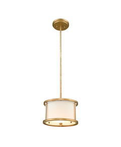 Полилей Lemuria 1xE27 Duo-Mount Mini Gilded Nola Distressed Gold Ivory Shade Gilded Nola GN-LEMURIA-MP | Osvetlenieto.bg