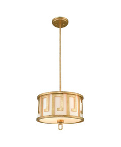 Полилей Lemuria 2xE27 Medium Gilded Nola Distressed Gold Ivory Shade Gilded Nola GN-LEMURIA-P-M | Osvetlenieto.bg