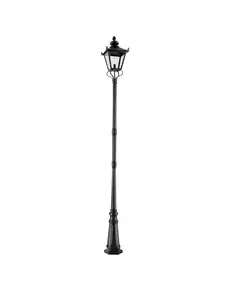 Градински стълб Grampian 1xE27 Black Elstead Lighting GP1-BLACK | Osvetlenieto.bg