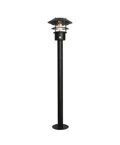 Градински стълб Helsingor 1xE27 Lantern PIR Black Elstead Lighting HELSINGOR-PIR-BOL-BK | Osvetlenieto.bg