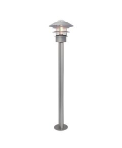 Градински стълб Helsingor 1xE27 Lantern Silver Elstead Lighting HELSINGOR-BOL-SL | Osvetlenieto.bg