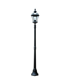 Градински стълб Ledbury 1xE27 Black Garden Zone GZH-LB5 | Osvetlenieto.bg