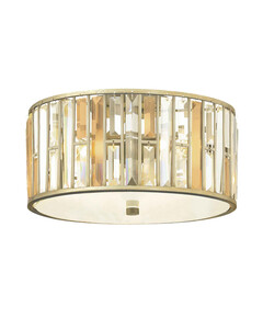 Плафон Gemma 3xE27 Silver Leaf Hinkley HK-GEMMA-F-SL | Osvetlenieto.bg