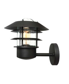 Външен аплик Helsingor 1xE27 Black Elstead Lighting HELSINGOR-BK | Osvetlenieto.bg