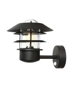 Външен аплик Helsingor 1xE27 PIR Black Elstead Lighting HELSINGOR-PIR-BK | Osvetlenieto.bg