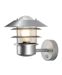 Външен аплик Helsingor 1xE27 PIR Silver Elstead Lighting HELSINGOR-PIR | Osvetlenieto.bg