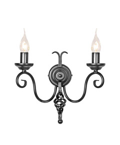 Аплик Harlech 2xE14 Black Black Elstead Lighting HR2A-BLACK | Osvetlenieto.bg