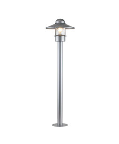 Градински стълб Klampenborg 1xE27 Silver Elstead Lighting KLAMPENBORG-BOL-SIL | Osvetlenieto.bg