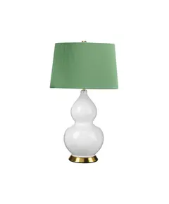 Настолна лампа Isla 1xE27 Table Light Aged Brass White Green Elstead Lighting ISLA-AB-TL-GREEN | Osvetlenieto.bg
