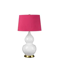 Настолна лампа Isla 1xE27 Table Light Aged Brass White Pink Elstead Lighting ISLA-AB-TL-CRANBERRY | Osvetlenieto.bg