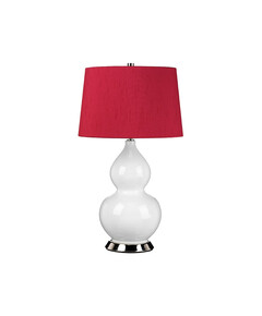 Настолна лампа Isla 1xE27 Table Light Polished Nickel White Red Elstead Lighting ISLA-PN-TL-RED | Osvetlenieto.bg