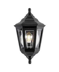 Плафон Kinsale 1xE27 Lantern Black Elstead Lighting KINSALE-FLUSH | Osvetlenieto.bg
