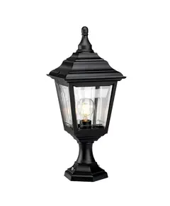 Стояща лампа Kerry 1xE27 Pedestal Porch Black Elstead Lighting KERRY-PED-POR | Osvetlenieto.bg