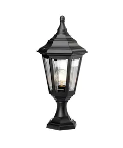 Стояща лампа Kinsale 1xE27 Pedestal Black Elstead Lighting KINSALE-PED-POR | Osvetlenieto.bg